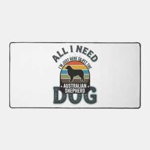 Alfrombrillas De Escritorio Todo lo que necesito es mi perro grabado vintage a
