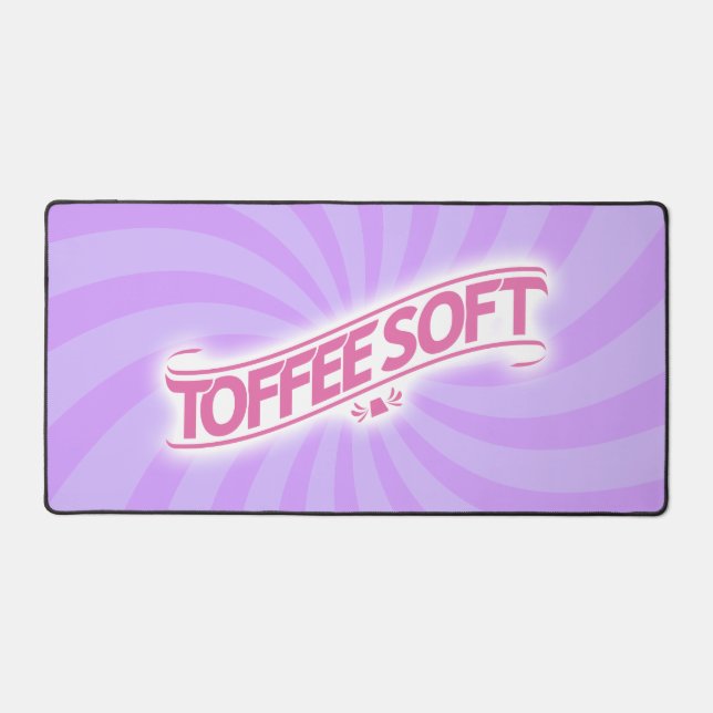 Alfrombrillas De Escritorio ToffeeSoft Logo Desk Mat - Rosa (Anverso)