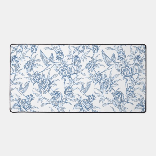 Alfrombrillas De Escritorio Toile Francés Azul (Anverso)