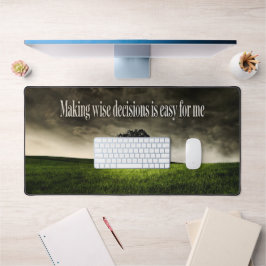 Alfrombrillas De Escritorio "Tomar decisiones sabias" Motivación Afirmación