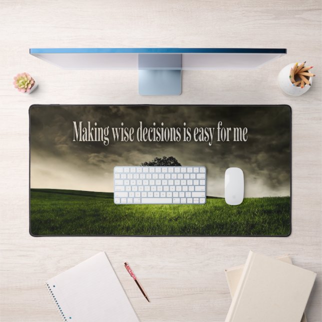 Alfrombrillas De Escritorio "Tomar decisiones sabias" Motivación Afirmación (Oficina 1)