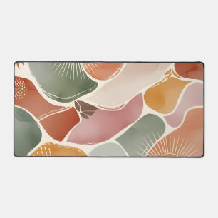 Alfrombrillas De Escritorio Tonos Tierra Abstractos Boho Modernos