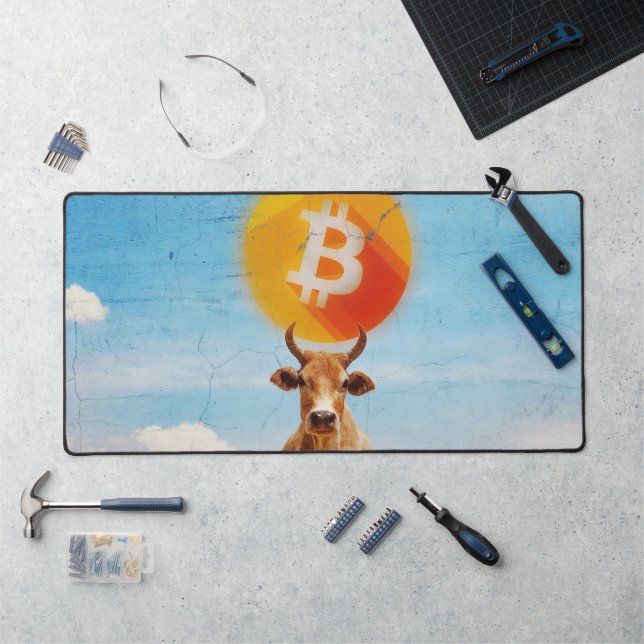 Alfrombrillas De Escritorio Toro Resistente Bitcoin (Puesto de trabajo)