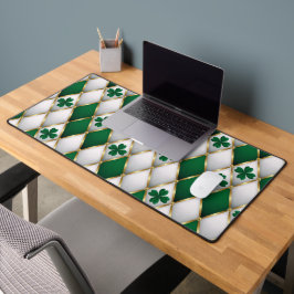 ALFROMBRILLAS DE ESCRITORIO TRÉBOLES DE MIRADA TUFTED IRLANDESES VERDES BLANCO