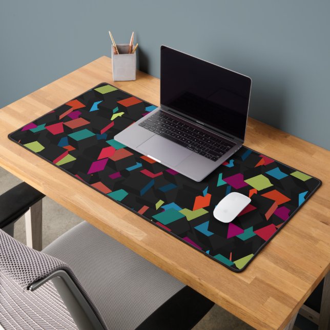 Alfrombrillas De Escritorio Trendy Abstract Geometric Cube Pattern (Oficina 2)