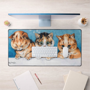 Alfrombrillas De Escritorio Tres gatitos, gato, Louis Wain