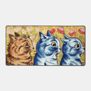 Alfrombrillas De Escritorio Tres gatos cantando por Louis Wain