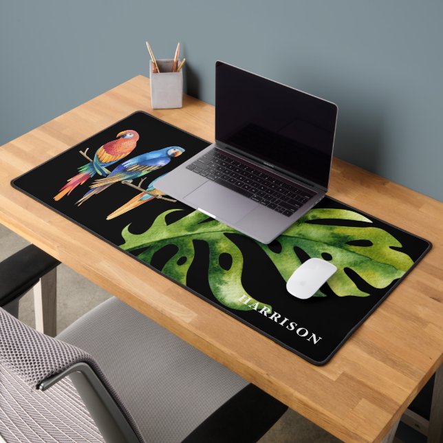 Alfrombrillas De Escritorio Tres loros tropicales coloridos (Oficina 2)