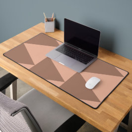 Alfrombrillas De Escritorio Triángulos geométricos grandes Mocha Mousse Dusty 
