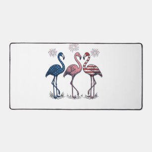 Alfrombrillas De Escritorio Trío de Flamencos Patrióticos Diseño de Grabado Vi