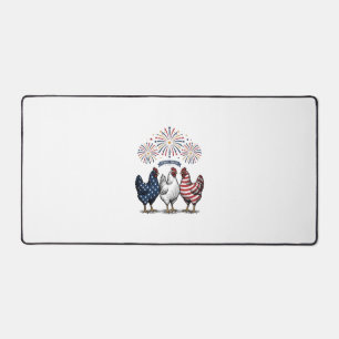 Alfrombrillas De Escritorio Trio de pollo patriótico grabado vintage vector De
