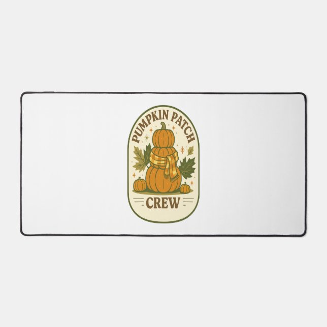 Alfrombrillas De Escritorio Tripulación de parches de calabaza (Anverso)