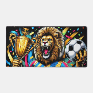 Alfrombrillas De Escritorio Trofeo de Campeón de Fútbol de Leones Victoria de 