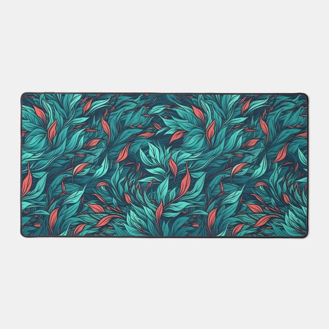 Alfrombrillas De Escritorio Tropical Serenity Leaf Pattern (Anverso)