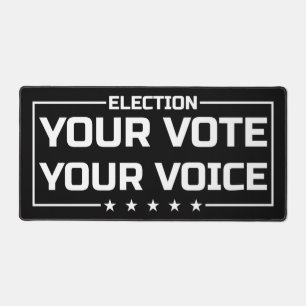 Alfrombrillas De Escritorio Tu Voto Tu Voz fuente blanca