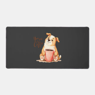 Alfrombrillas De Escritorio Tú y yo Café - Corgi Lindo y Bebida Acogedora