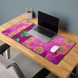 Alfrombrillas De Escritorio Turquesa rosa ORIENTAL - Deskmat, almohadilla del