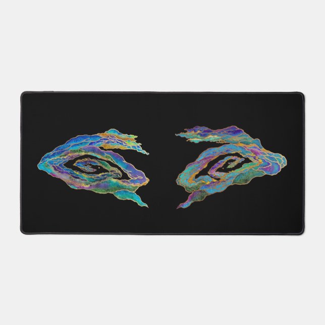 Alfrombrillas De Escritorio Twin Dragons Chasing The Sun - Surreal Painting (Anverso)