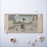 Alfrombrillas De Escritorio Ukiyo-e Inspired mouse pad– Dramatic JAPAN<br><div class="desc">Inspired by the bold and imaginative ukiyo-e tradition of Japan, this business card design reinterprets a classic folklore scene in a modern, minimalist style. Hidden within the dramatic composition is a single subtle cat, a quiet nod to the playful spirit often found in historic Japanese art. The feline detail is...</div>
