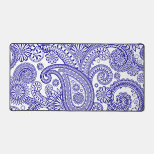 Alfrombrillas De Escritorio Ultramarine Paisley Floral Swirl