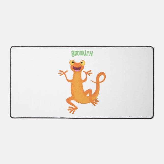 Alfrombrillas De Escritorio Un naranja alegre y lindo bailando (Anverso)