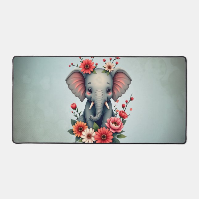 Alfrombrillas De Escritorio Un toque de verano: El elefante bebé (Anverso)