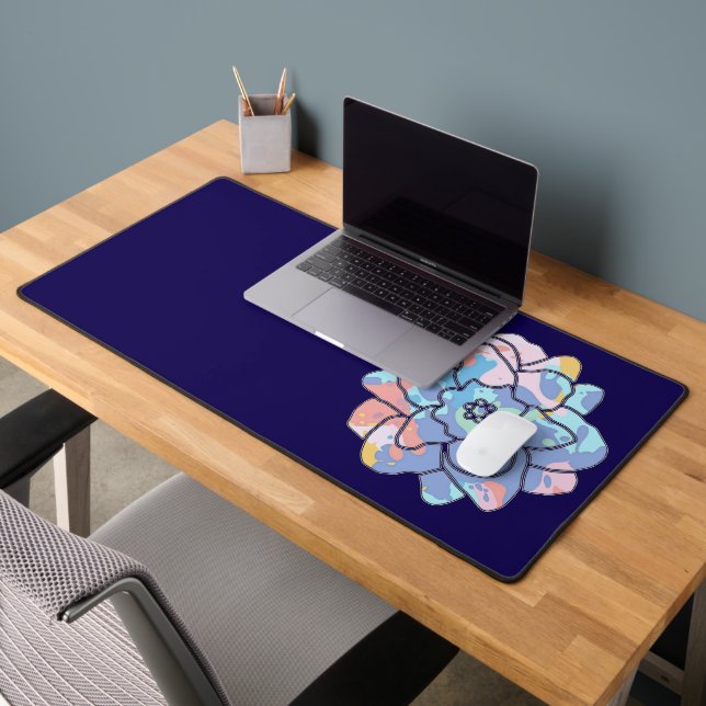 Alfrombrillas De Escritorio Una flor hecha de manchas de pintura (Oficina 2)