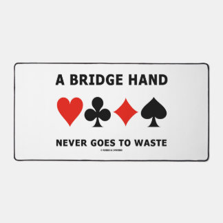 Alfrombrillas De Escritorio Una Mano de Bridge Nunca se Desperdicia Cuatro Pal