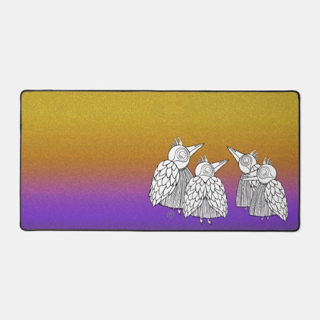 Alfrombrillas De Escritorio Una reunión de los pájaros (Anverso)