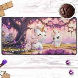 Alfrombrillas De Escritorio Unicornio mágico de color crudo