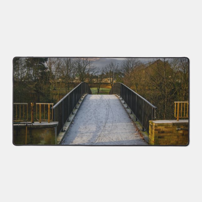 Alfrombrillas De Escritorio Urban Frosty Footbridge, Bradford (Anverso)