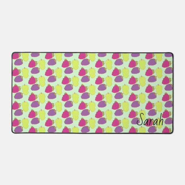 Alfrombrillas De Escritorio Uvas Rojas, Verdes Y Púrpura (Anverso)