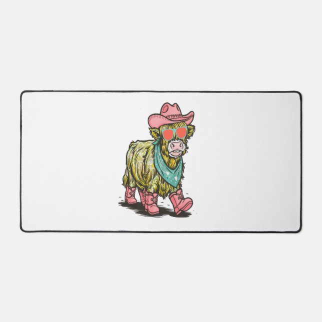 Alfrombrillas De Escritorio Vaca de la Cuenca Highland, occidental (Anverso)