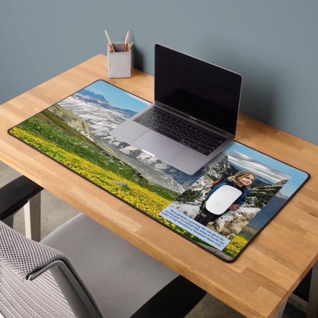 Alfrombrillas De Escritorio Vacaciones de montaña personalizan foto privada (Oficina 2)
