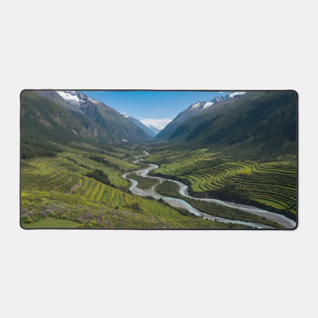 Alfrombrillas De Escritorio Valle de Primavera en los Andes (Anverso)