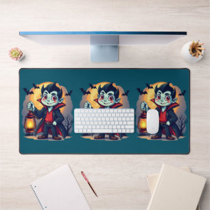 Alfrombrillas De Escritorio Vampiro Lindo con Linterna Kawaii Halloween