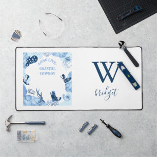 Alfrombrillas De Escritorio vaquera costera azul