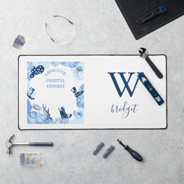 Alfrombrillas De Escritorio vaquera costera azul (Puesto de trabajo)