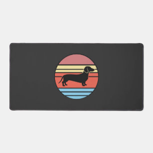 Alfrombrillas De Escritorio Vector Atardecer Perro Dachshund Retro