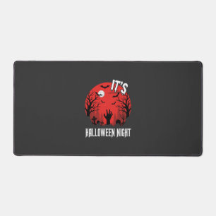 Alfrombrillas De Escritorio Vector Cementerio Espeluznante Noche de Halloween