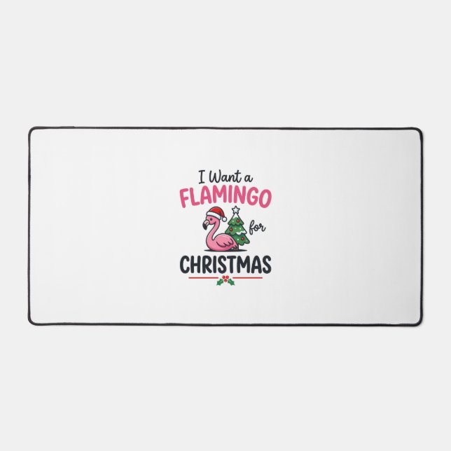 Alfrombrillas De Escritorio Vector de cita de Navidad de flamenco (Anverso)