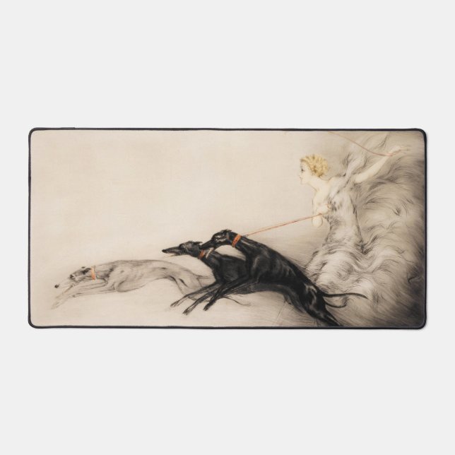 Alfrombrillas De Escritorio Velocidad II, Vitesse, 1933 por Louis Icart (Anverso)