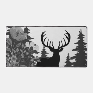 Alfrombrillas De Escritorio Venado con gran rack fuera del bosque