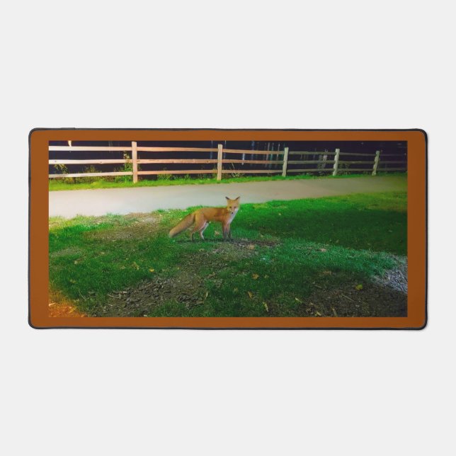Alfrombrillas De Escritorio Ver a Red Fox Desk Mat (Anverso)