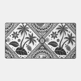 ALFROMBRILLAS DE ESCRITORIO VERANO TRIBAL DE FORMAS Y PALMERAS EN BLANCO Y NEG