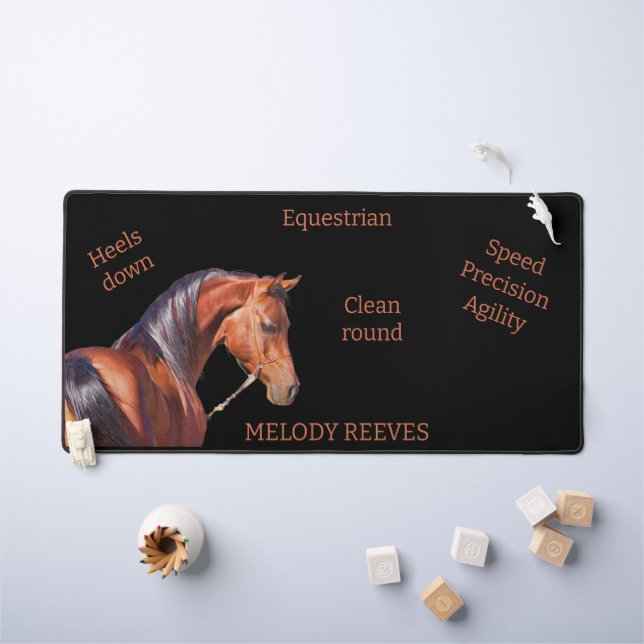 Alfrombrillas De Escritorio Vestido deportivo ecuestre personalizado (Mesa para niños)