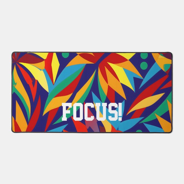 Alfrombrillas De Escritorio Vibrante Resumen Geométrico Tropical Multicoloriza (Anverso)