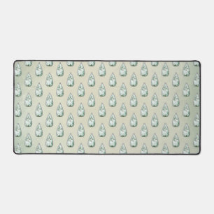 Alfrombrillas De Escritorio Victoria de diamantes de imitación verde azulados 