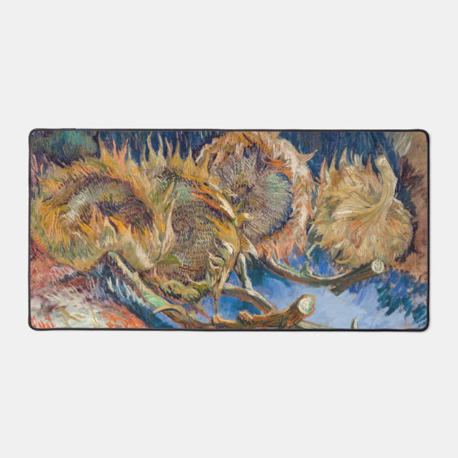 Alfrombrillas De Escritorio Vincent van Gogh - Cuatro girasoles cortados (Anverso)