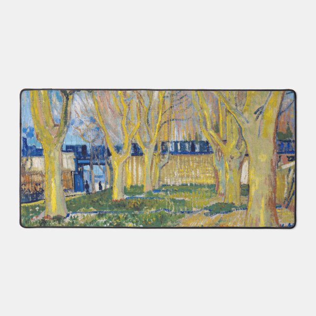 Alfrombrillas De Escritorio Vincent van Gogh - El tren azul (Anverso)